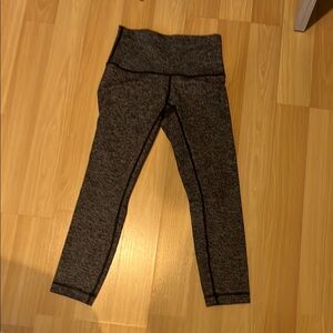 Lululemon Athletica Gray Heather cropped Leggings